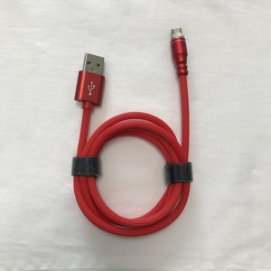 Бързо зареждане Алуминиев корпус, кръгъл TPE USB кабел за микро USB, Тип C, iPhone светкавично зареждане и синхронизация