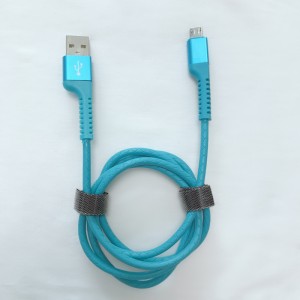 Бързо зареждане Кръгъл TPE USB кабел за микро USB, Тип C, iPhone светкавично зареждане и синхронизация