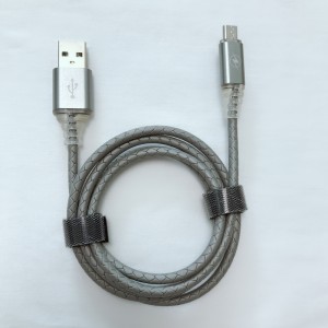 с LED бързо зареждане Кръгъл USB кабел за микро USB, Тип C, iPhone светкавично зареждане и синхронизация