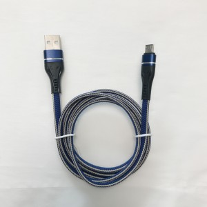 Плетено бързо зареждане Плосък алуминиев корпус Flex огъване Заплетете безжичен USB кабел за данни за микро USB, Тип C, iPhone светкавично зареждане и синхронизиране