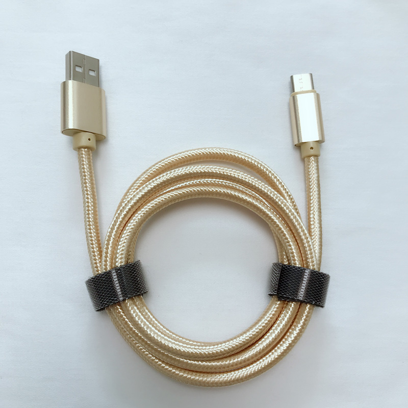 Добра цена Плетена Бързо зарядно кръгло алуминиево жилище USB кабел за данни за микро USB, Тип C, iPhone светкавичен заряд и синхронизация